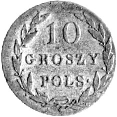 10 groszy 1820, Warszawa, Plage 82 R1, bardzo rzadka moneta