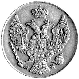 3 grosze 1840, Petersburg, nowe bicie z 1859 roku, patyna