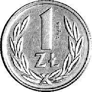 1 złoty 1989, na rewersie napis PRÓBA, Parchimowicz P. 222 (nikiel), nie notowana w aluminium, waga 0,58 g.