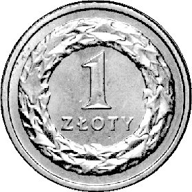 1 złoty 1995, na awersie napis PRÓBA, Parchimowicz nie notuje jako próby takiego typu i rocznika, nakład nieznany, miedzionikiel, 5,02 g.
