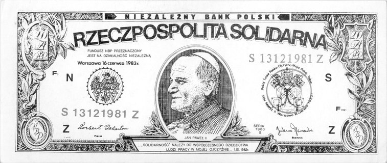 20 złotych 16.06.1983 z popiersiem Jana Pawła II