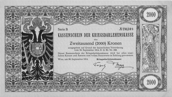 2.000 koron- pożyczka wojenna 26.09.1914, Pick 2