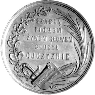 medal pamiątkowy Leszka Dunin Borkowskiego- pisa