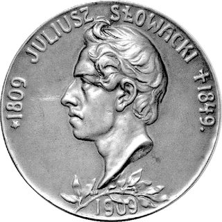medal wybity w 1909 r w setną rocznicę śmierci J