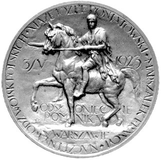 medal wybity z okazji odsłonięcia pomnika księci