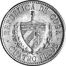 4 pesos 1915, Fr. 5, złoto, 6,68 g., rzadkie