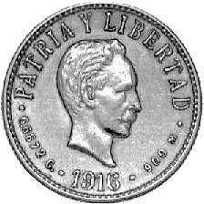 4 pesos 1916, Fr. 5, złoto, 6,68 g.