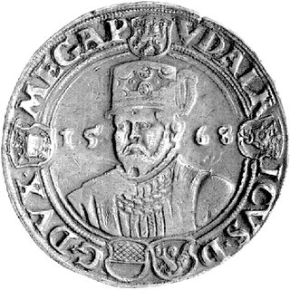 Ulryk III 1555-1603 - talar 1568, Aw: Popiersie,