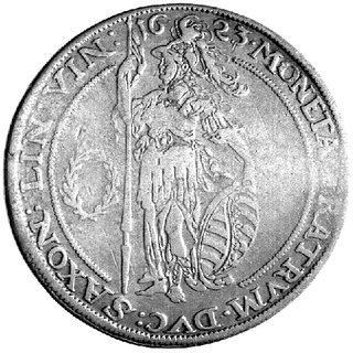 Jan Ernest i 5 braci 1622-1626 - Aw: Stojąca Pallas, Rw: Wielopolowa tarcza herbowa, Dav. 7332, Schnee 353