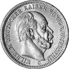 20 marek 1872, Frankfurt, J. 243, złoto, 7,96 g.