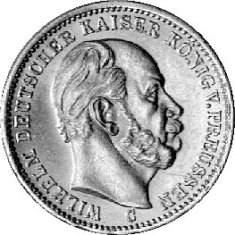 20 marek 1873, Frankfurt, J. 243, złoto, 7,95 g.