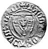Konrad II von Jungingen 1393- 1407, szeląg, Aw: Tarcza Wielkiego Mistrza i napis: MAGST CORADVS TE..