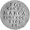 2 grosze srebrne 1767, Warszawa, Plage 245, patyna