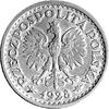 1 złoty 1928, znak mennicy warszawskiej na rewer