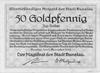 Bolesławiec (Bunzlau)- 50 fenigów w złocie 7.11.1923 emitowane przez Magistrat, Keller 91