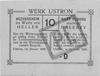 Ustroń- bilet poboru wartości 10 halerzy (styczeń 1920), stempel Pf, Jabł.2621