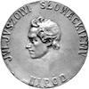 medal na sprowadzenie prochów Słowackiego na Wawel w 1927 r., proj. Władysław Gruberski, Aw: Głowa..