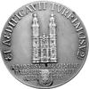 Krzeszów ( Grüssau)- medal z okazji odbudowy dzwonnicy klasztoru benedyktyńskiego w Krzeszowie w 1..