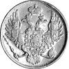 3 ruble 1844, Petersburg, Uzdenikow 0409, Fr. 143, platyna, 10,26 g.