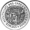 Karol XVI Gustaw 1973- 1.000 koron 1995, moneta wybita na 1.000 - lecie mennictwa w Szwecji, złoto..