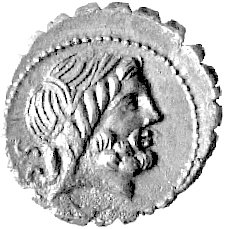 Q. Antonius Balbus, denar 83- 82 pne, Aw: Głowa Jupitera w prawo, za nią litery S. C., Rw: Victoria w kwadrydze w prawo, w odcinku napis: Q. ANTO. BALB., Sear Antonia 1, Craw.364/1d, 3.75 g.