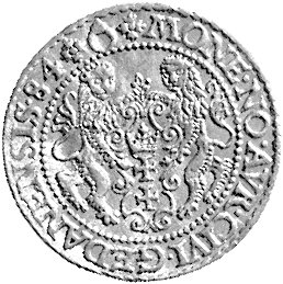 dukat 1584, Gdańsk, H-Cz. 749 R2, Fr. 3, złoto 3