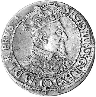 ort 1618, Gdańsk, brak literek mincerza pod herbem Gdańska, Kurp. nie opisuje takiej odmiany, Gum. 1386.