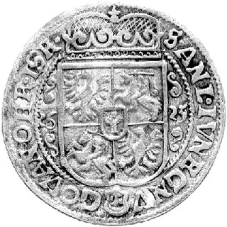 fałszerstwo z epoki orta koronnego z datą 1625, srebro 6.12 g., błędy w napisach, duża ciekawostka numizmatyczna.