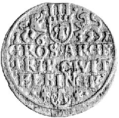 trojak 1631, Elbląg, okupacja szwedzka - emisja miejska, Ahlström 20 a, Bahr. 9310, ładny egzemplarz.