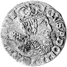 trojak 1632, Elbląg, okupacja szwedzka - emisja koronna, Ahlström 2, Bahr. 9320.