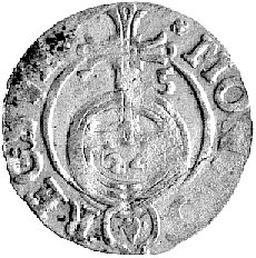 półtorak 1635, Elbląg, okupacja szwedzka, Ahlström 7 /XR/, Bahr. -, bardzo ciekawy napis U...IS 3 REG SVE, moneta została wybita na półtoraku koronnym Zygmunta III Wazy, duża rzadkość.
