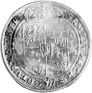 ort 1657, Poznań, Kurp. 401, Gum. 1749, odmiana z datą po bokach tarczy herbowej, patyna.