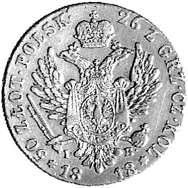 50 złotych 1818, Warszawa, Plage 2, Fr. 105, złoto 9.80 g.