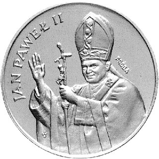1.000 złotych 1982, II wizyta papieża Jana Pawła II w Polsce, na rewersie napis PRÓBA, Parchimowicz P-477b, wybito 500 sztuk, nikiel.
