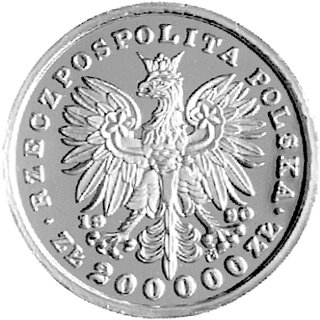 200.000 złotych 1990, USA. Tadeusz Kościuszko, złoto 30,95 g.