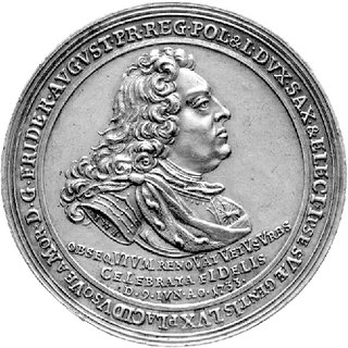 medal hołdowniczy miasta Freyberg z okazji wstąp