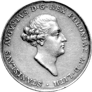 medal koronacyjny Stanisława Augusta autorstwa T