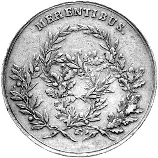 medal nagrodowy autorstwa Holzhaeussera MERENTIB