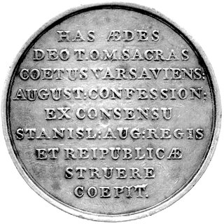 medal z okazji budowy kościoła ewangelicko-augsb