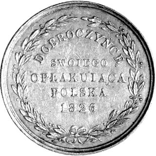 medal z okazji śmierci cara Aleksandra I 1826 r.