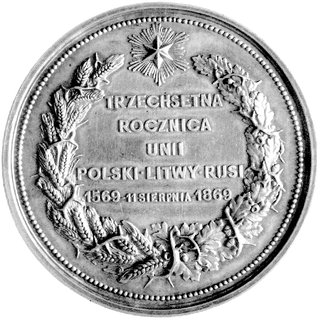 medal autorstwa P. Tasseta na 300-Lecie Unii Pol