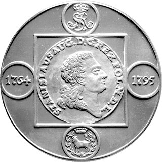 Stanisław August Poniatowski- medal z serii król