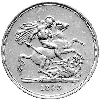 5 funtów 1893, Londyn, Seaby 3872, Fr. 394, złot
