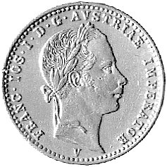 dukat 1864, Wenecja, Fr. 396, złoto 3.45 g., bar