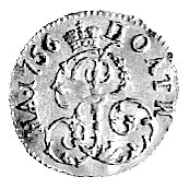 połtina 1756, Aw: Popiersie, w otoku napis, Rw: Monogram, w otoku napis, Mich. 261, Fr. 101, złoto 0.79 g.