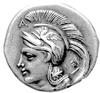 Velia - Lukania, stater (didrachma) 400-350 pne, Aw: Głowa Ateny w hełmie attyckim w prawo, z tyłu..