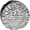 Bogusław II i Kazimierz II 1187- 1220, denar, Kamień, Aw: Głowa św. Jana i napis: IOHAN..S, Rw: Ko..