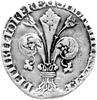Florencja, testone (4 grosze), Aw: Lilia i napis: DEI TIBI FLORI REX.., Rw: Jan Chrzciciel na tron..