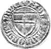 Winrych von Kniprode 1351- 1382, szeląg, Aw: Tarcza Wielkiego Mistrza i napis w otoku: MAGST WVNRI..