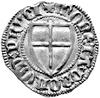 Konrad von Jungingen 1393- 1407, szeląg, Aw: Tarcza Wielkiego Mistrza i napis MAGST CORADVS TERCI,..
